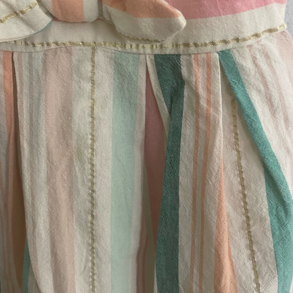 Iris & Ivy Linen Blend Striped Baby Sun Dress Size 18 months - Picture 7 of 9
